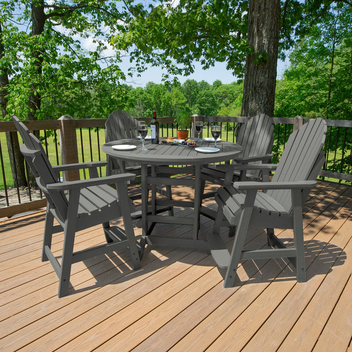 Hamilton 5pc 48in Round Dining Set - Counter Height Dining Highwood USA 