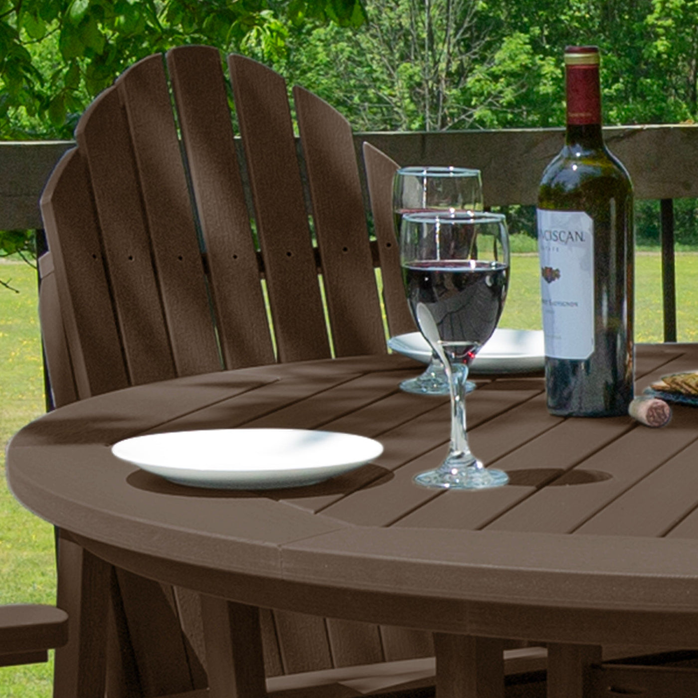 Hamilton 5pc 48in Round Dining Set - Counter Height Dining Highwood USA 