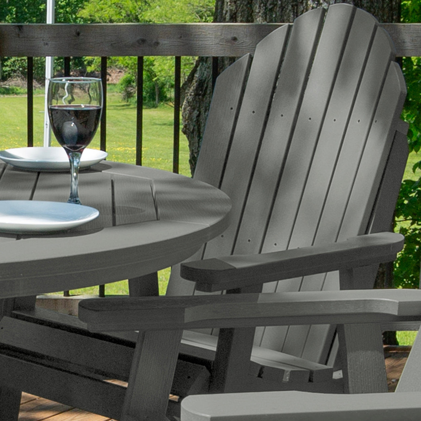 Hamilton 5pc 48in Round Dining Set - Dining Height Dining Highwood USA 