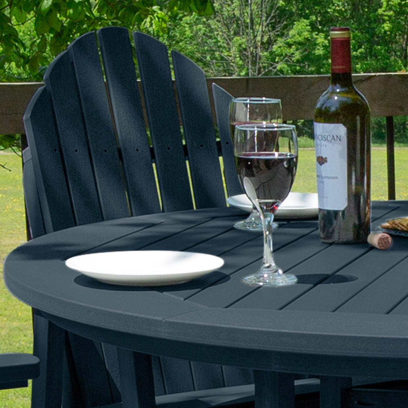 Hamilton 5pc 48in Round Dining Set - Counter Height Dining Highwood USA 