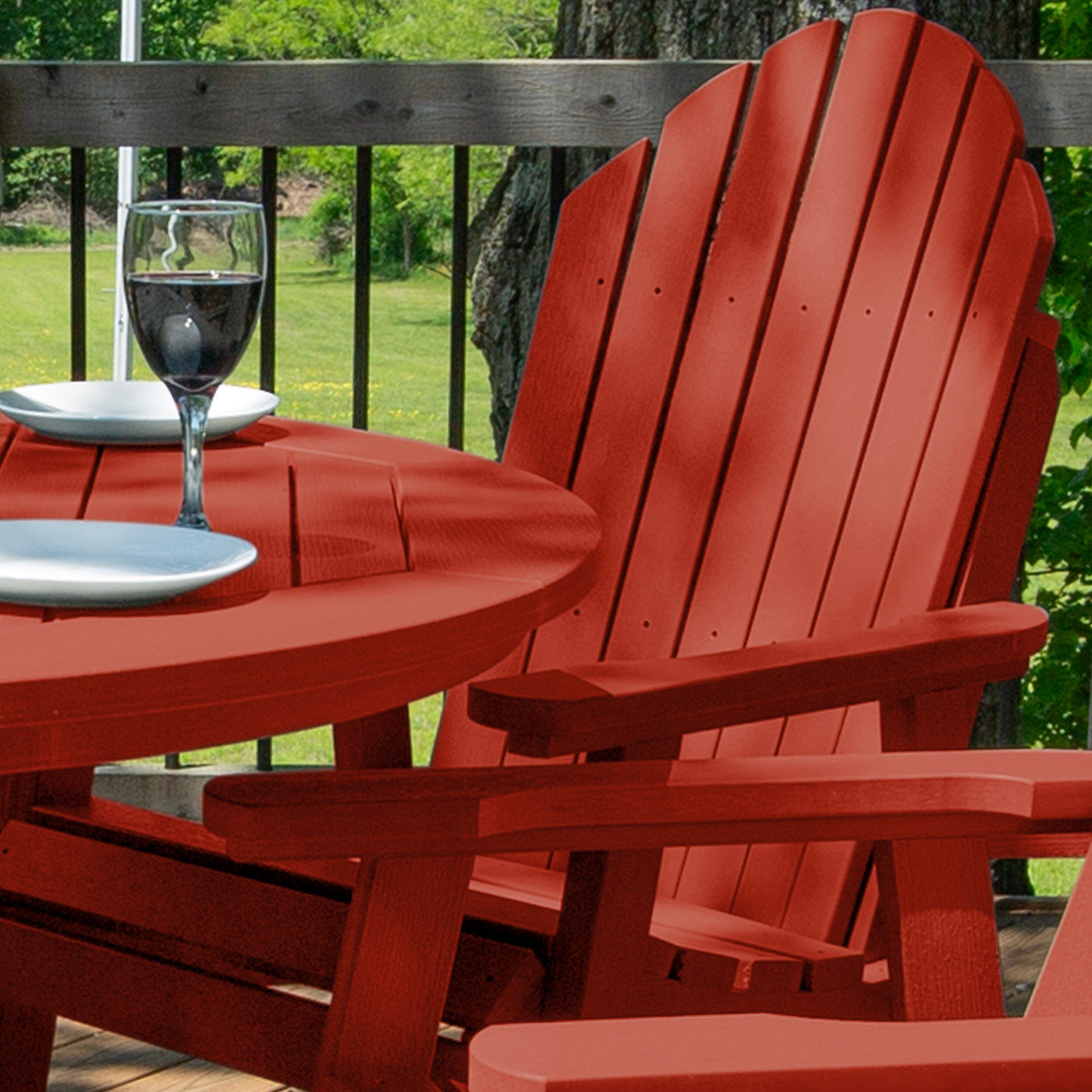 Hamilton 5pc 48in Round Dining Set - Dining Height Dining Highwood USA 