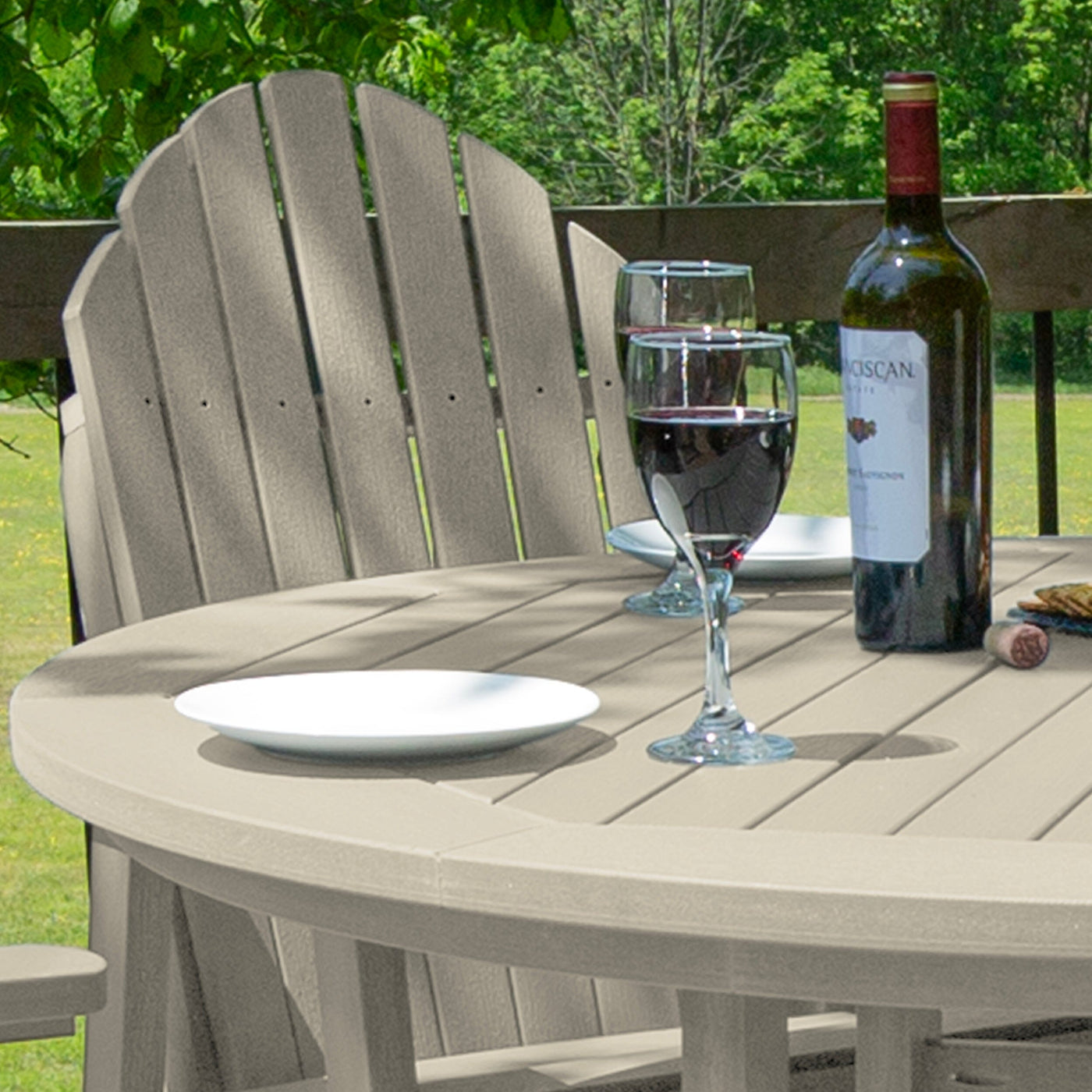 Hamilton 5pc 48in Round Dining Set - Counter Height Dining Highwood USA 