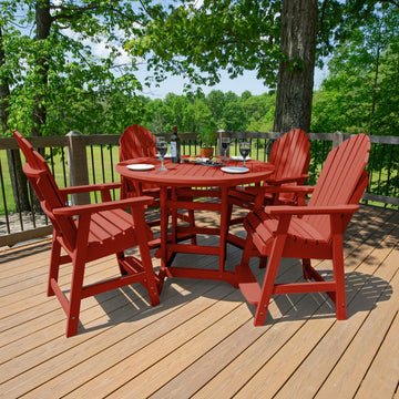 Hamilton 5pc 48in Round Dining Set - Counter Height Dining Highwood USA 