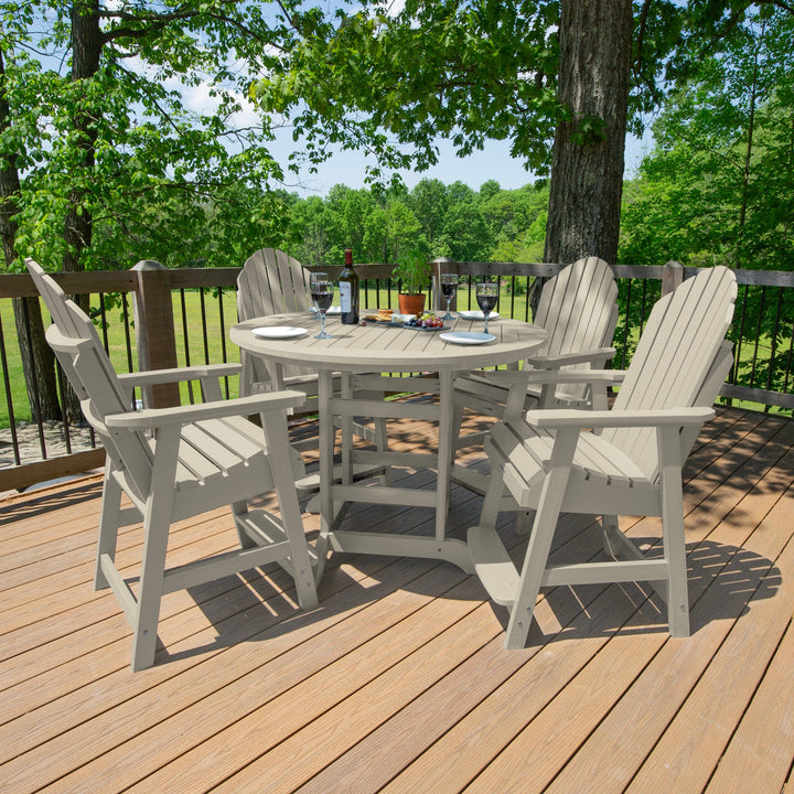 Hamilton 5pc 48in Round Dining Set - Counter Height Dining Highwood USA 