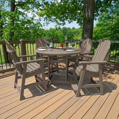 Hamilton 5pc 48in Round Dining Set - Counter Height Dining Highwood USA 