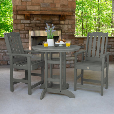 Lehigh 3pc 36in Round Dining Set - Counter Height Dining Highwood USA 