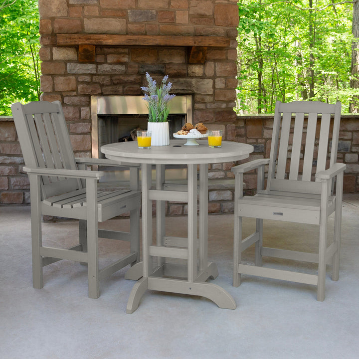 Lehigh 3pc 36in Round Dining Set - Counter Height Dining Highwood USA 