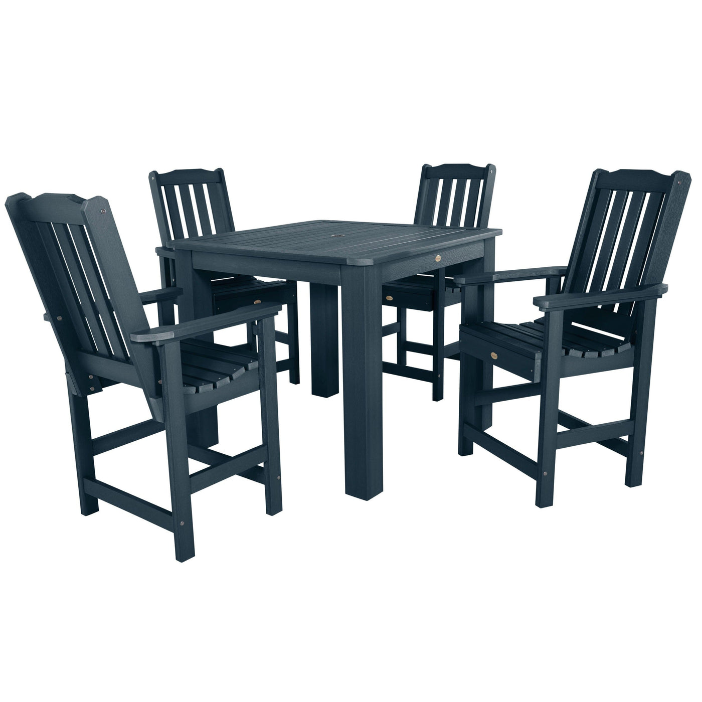 Lehigh 5pc Square Dining Set 42in x 42in - Counter Height Dining Highwood USA Federal Blue 