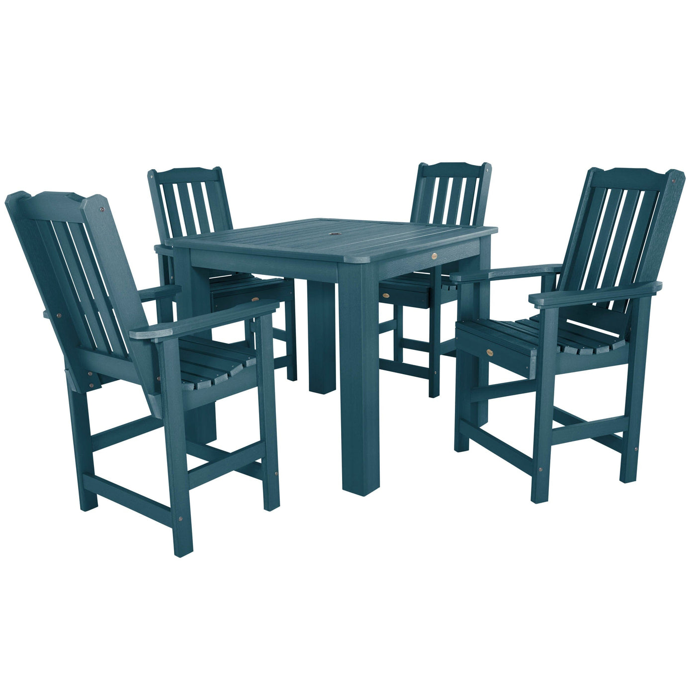 Lehigh 5pc Square Dining Set 42in x 42in - Counter Height Dining Highwood USA Nantucket Blue 