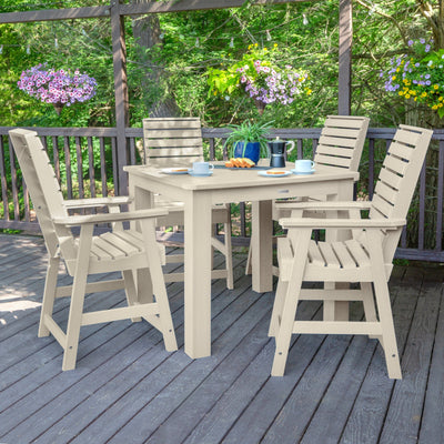 Weatherly 5pc Square Dining Set 42in x 42in- Counter Height Dining Highwood USA 