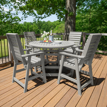 Weatherly 5pc 48in Round Dining Set - Counter Height Dining Highwood USA 