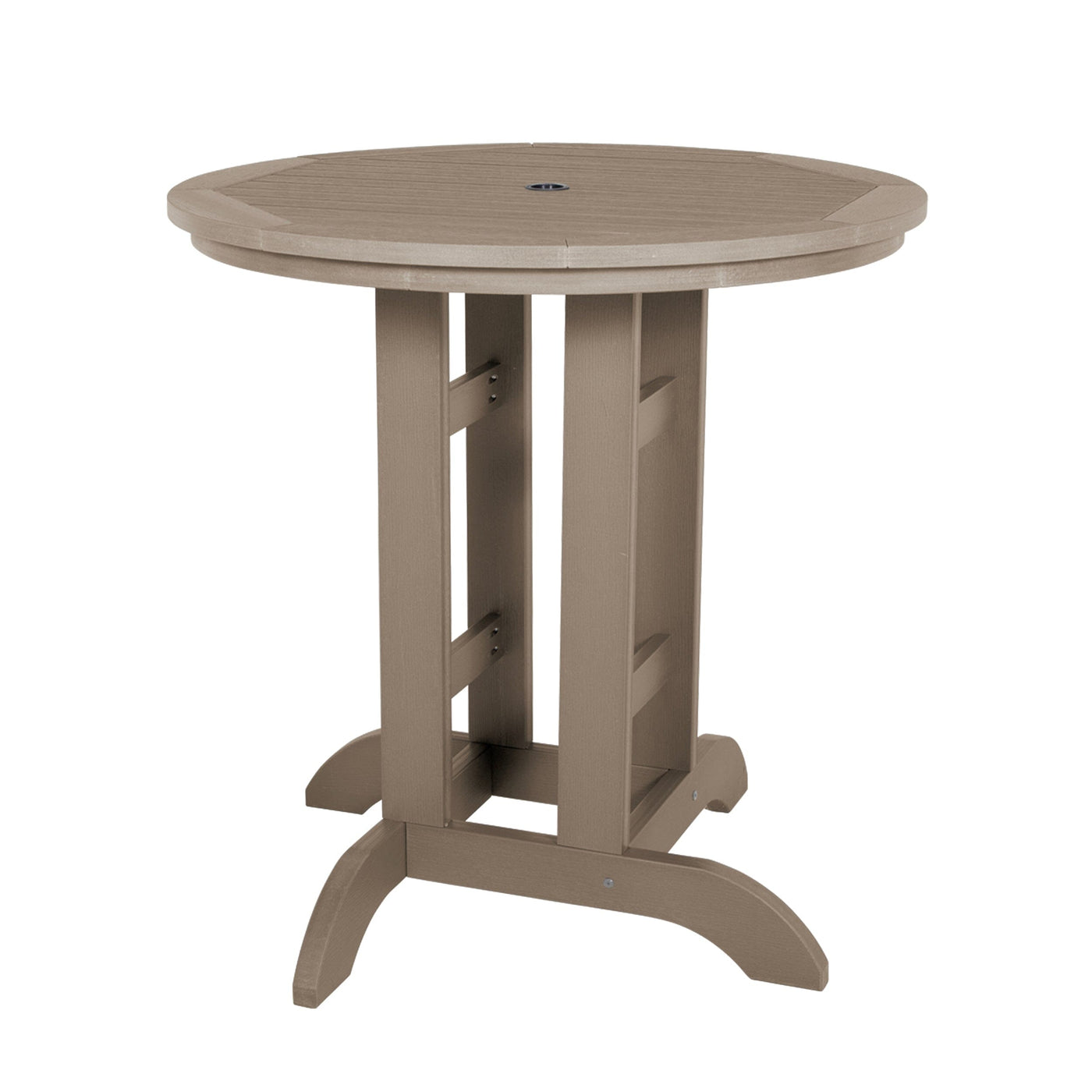 Round 36in Diameter Dining Table - Counter Height Dining Highwood USA Woodland Brown 