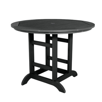 Round 48in Diameter Dining Table - Counter Height Dining Highwood USA Black 