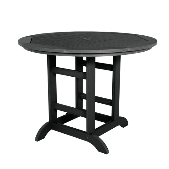 Round 48in Diameter Dining Table - Counter Height Dining Highwood USA Black 