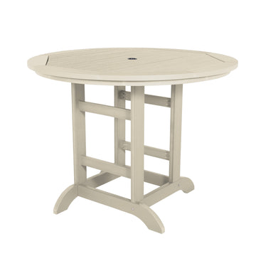 Round 48in Diameter Dining Table - Counter Height Dining Highwood USA Whitewash 