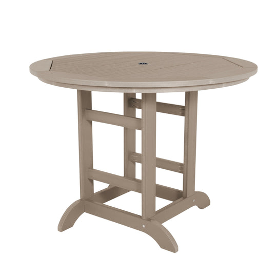 Round 48in Diameter Dining Table - Counter Height Dining Highwood USA Woodland Brown 