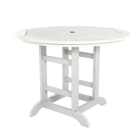 Round 48in Diameter Dining Table - Counter Height Dining Highwood USA White 