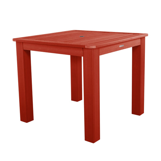 Square 42in x 42in Dining Table - Counter Height Dining Highwood USA Rustic Red 