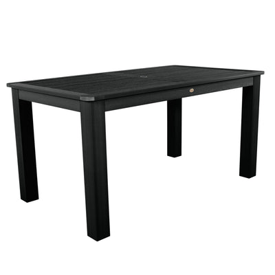 Rectangular 42in x 72in Outdoor Dining Table - Counter Height Dining Highwood USA Black 