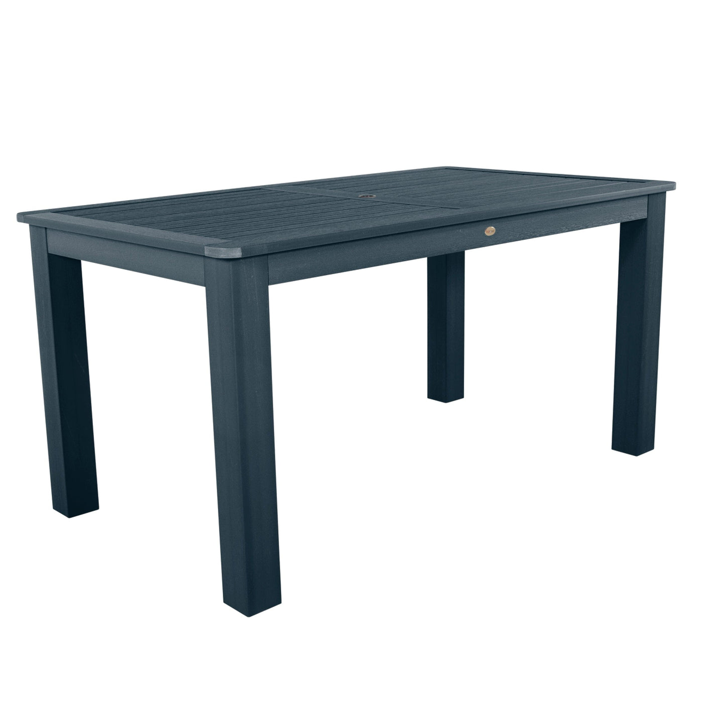 Rectangular 42in x 72in Outdoor Dining Table - Counter Height Dining Highwood USA Federal Blue 