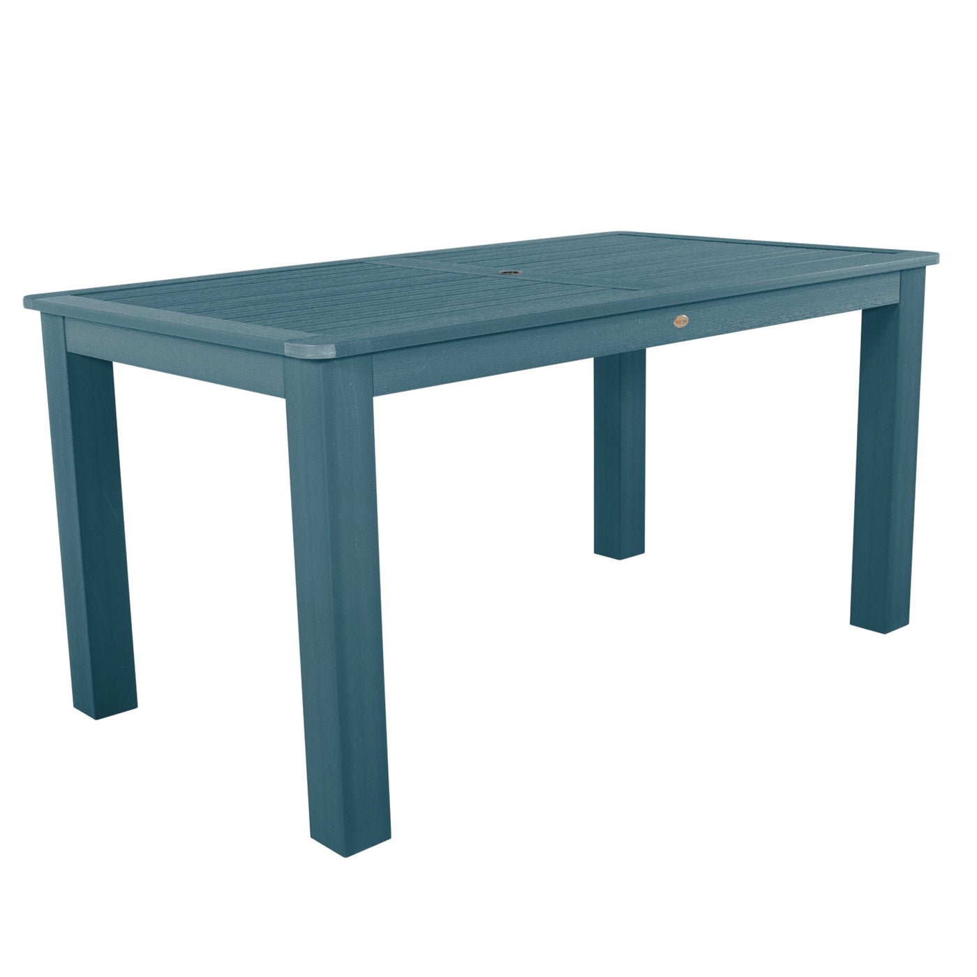 Rectangular 42in x 72in Outdoor Dining Table - Counter Height Dining Highwood USA Nantucket Blue 