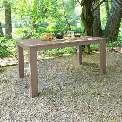 Rectangular 42in x 72in Outdoor Dining Table - Counter Height Dining Highwood USA 