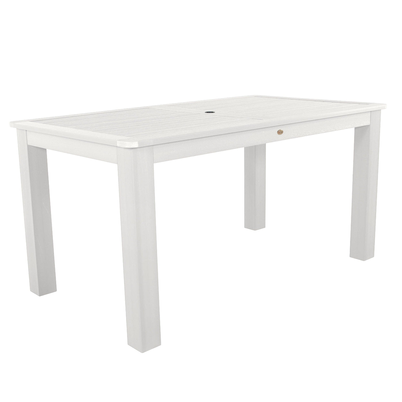 Rectangular 42in x 72in Outdoor Dining Table - Counter Height Dining Highwood USA White 