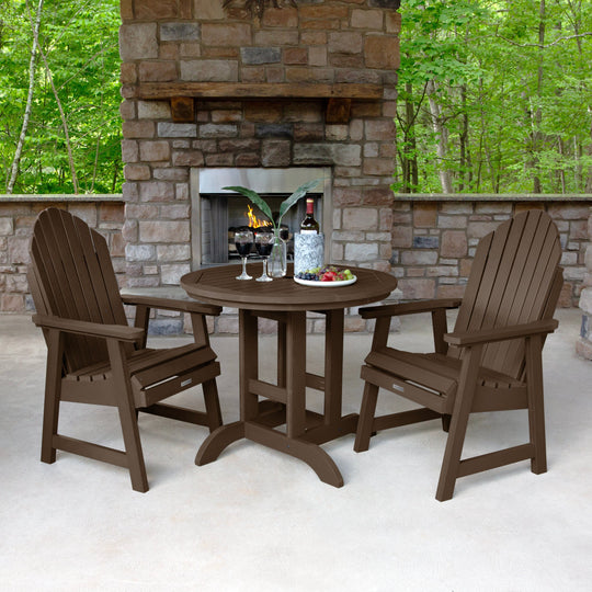 Hamilton 3pc 36in Round Dining Set - Dining Height Dining Highwood USA 