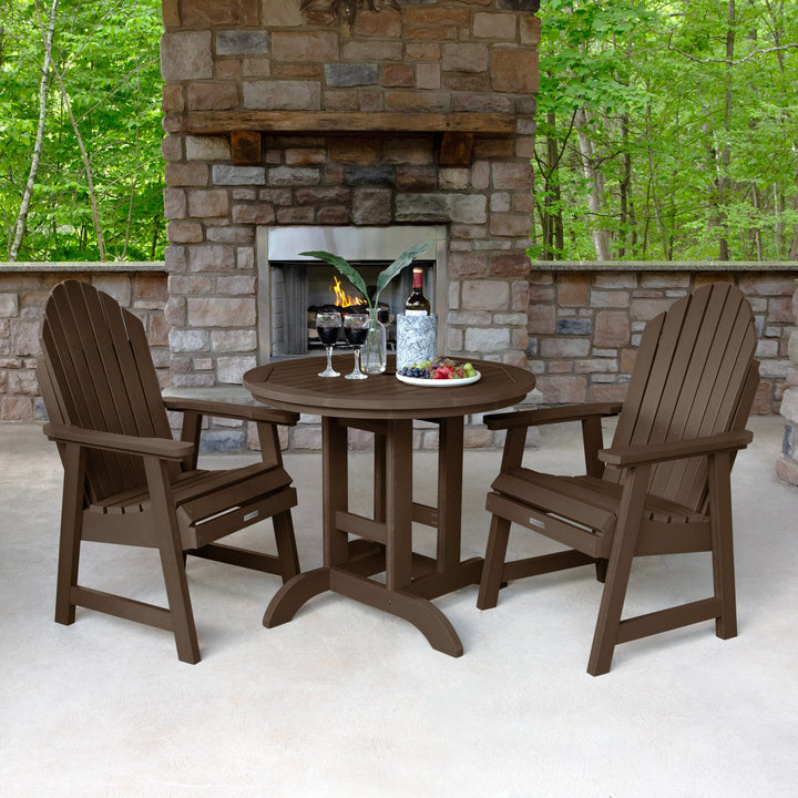Hamilton 3pc 36in Round Dining Set - Dining Height Dining Highwood USA 