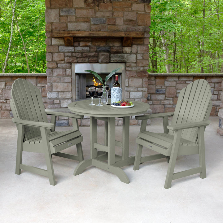 Hamilton 3pc 36in Round Dining Set - Dining Height Dining Highwood USA 