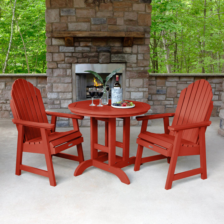 Hamilton 3pc 36in Round Dining Set - Dining Height Dining Highwood USA 