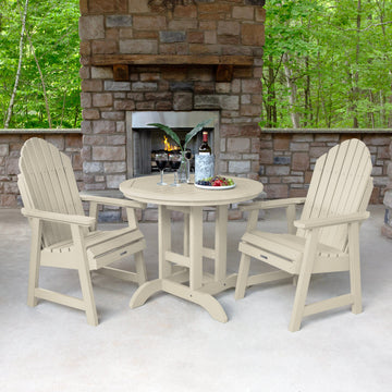 Hamilton 3pc 36in Round Dining Set - Dining Height Dining Highwood USA 