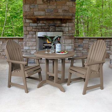 Hamilton 3pc 36in Round Dining Set - Dining Height Dining Highwood USA 
