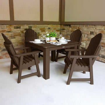 Hamilton 5pc Square Dining Set 42in x 42in - Dining Height Dining Highwood USA 