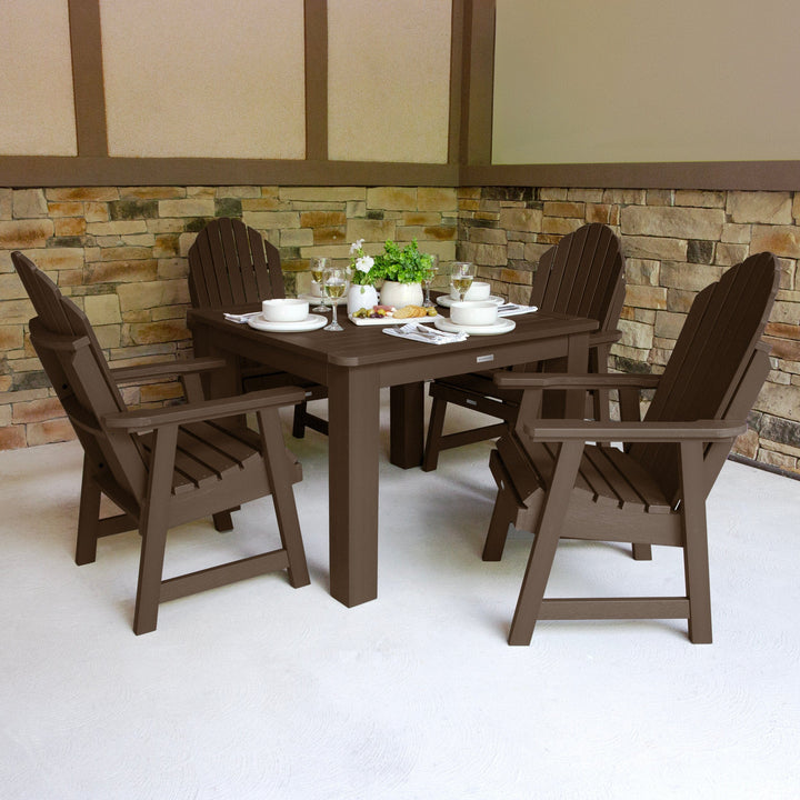 Hamilton 5pc Square Dining Set 42in x 42in - Dining Height Dining Highwood USA 
