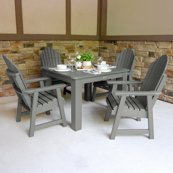 Hamilton 5pc Square Dining Set 42in x 42in - Dining Height Dining Highwood USA 