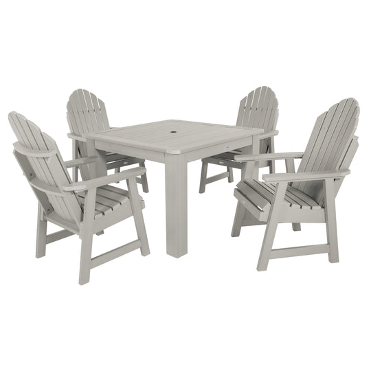 Hamilton 5pc Square Dining Set 42in x 42in - Dining Height Dining Highwood USA Harbor Gray 