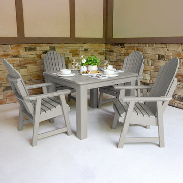 Hamilton 5pc Square Dining Set 42in x 42in - Dining Height Dining Highwood USA 