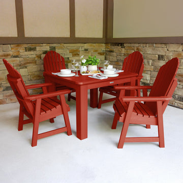 Hamilton 5pc Square Dining Set 42in x 42in - Dining Height Dining Highwood USA 