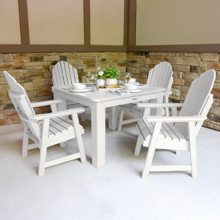 Hamilton 5pc Square Dining Set 42in x 42in - Dining Height Dining Highwood USA 