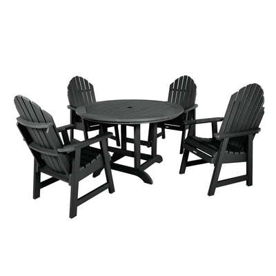 Hamilton 5pc 48in Round Dining Set - Dining Height Dining Highwood USA Black 