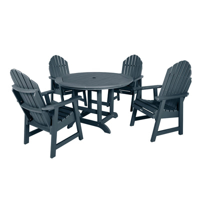 Hamilton 5pc 48in Round Dining Set - Dining Height Dining Highwood USA Federal Blue 