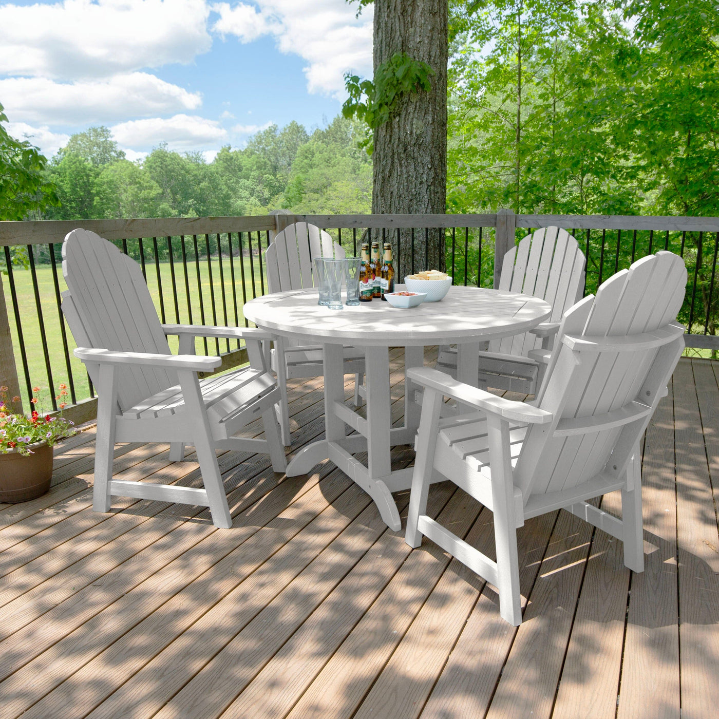 Hamilton 5pc 48in Round Dining Set - Dining Height Dining Highwood USA 