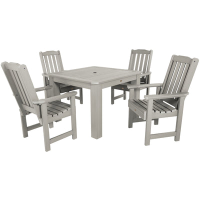 Lehigh 5pc Square Dining Set 42in x 42in - Dining Height Dining Highwood USA Harbor Gray 