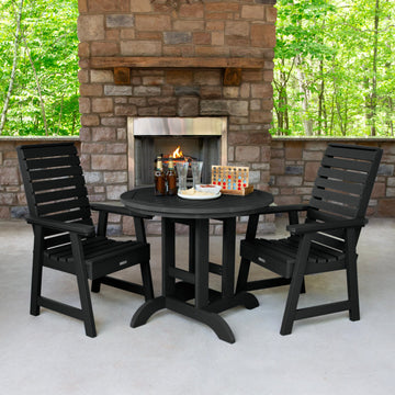 Weatherly 3pc 36in Round Dining Set - Dining Height Dining Highwood USA 