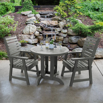 Weatherly 3pc 36in Round Dining Set - Dining Height Dining Highwood USA 