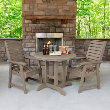 Weatherly 3pc 36in Round Dining Set - Dining Height Dining Highwood USA 