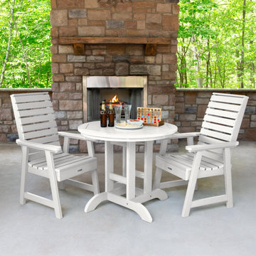 Weatherly 3pc 36in Round Dining Set - Dining Height Dining Highwood USA 
