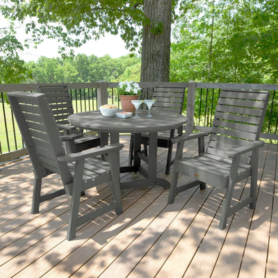 Weatherly 5pc 48in Round Dining Set - Dining Height Dining Highwood USA 