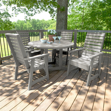Weatherly 5pc 48in Round Dining Set - Dining Height Dining Highwood USA 